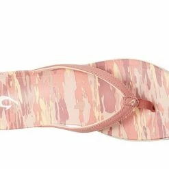 Sandals & Flips Olukai Women Ho'Opio HAU Sandal - Rosette / Wai Camo