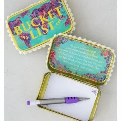 Small Accessories Natural Life Prayer Box World Map Bucket List