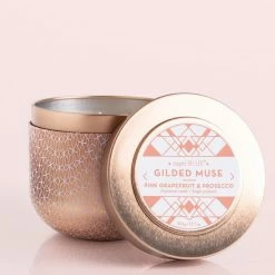 HOME Capri Blue Pink Grapefruit & Prosecco Gilded Muse Tin Candle