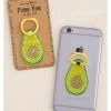 Natural Life Enamel Phone Ring Avocado