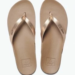 Sandals & Flips Reef Women CUSHION BOUNCE COURT -Rose Gold 6 Sandals & Flips Reef Women CUSHION BOUNCE COURT -Rose Gold