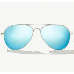 Sunglasses Bajio SOLDADO - Silver Gloss -Blue Glass