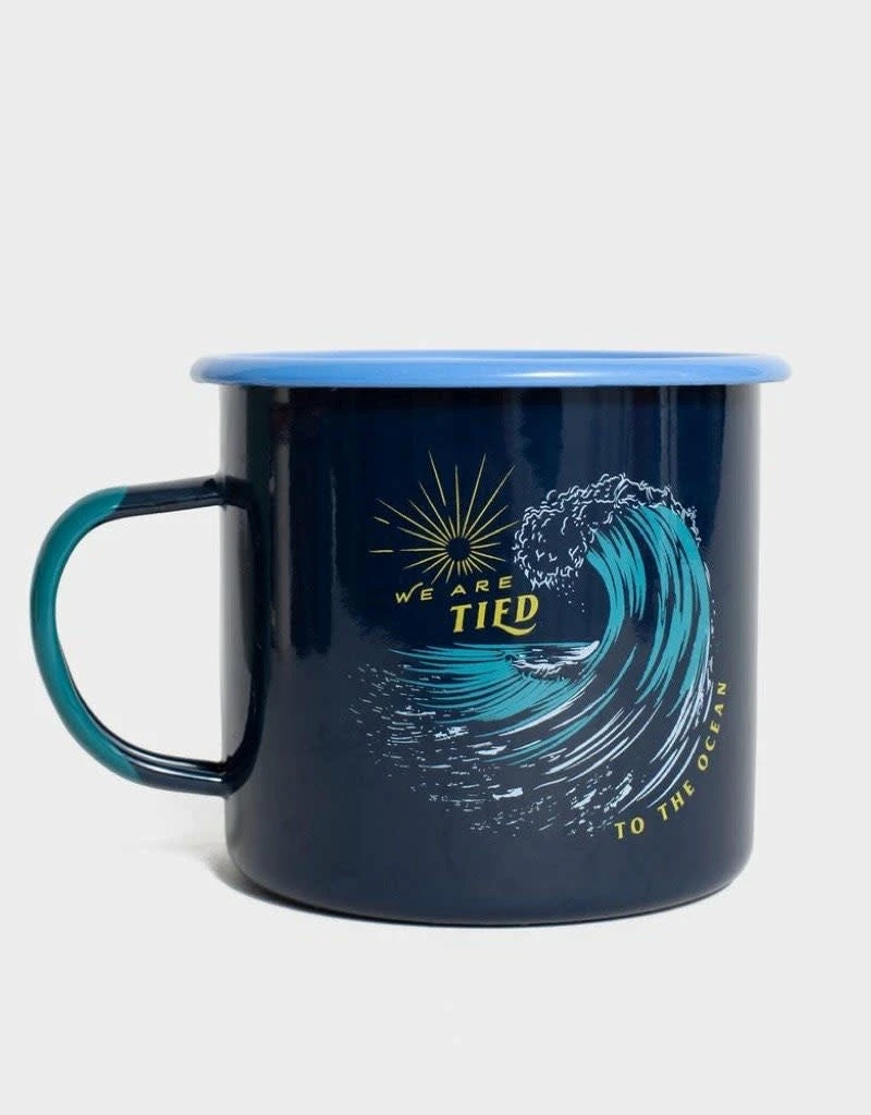 United By Blue Tied To The Ocean 22 Oz. Enamel Mug Drink Accessories 1 United By Blue Tied To The Ocean 22 Oz. Enamel Mug Drink Accessories
