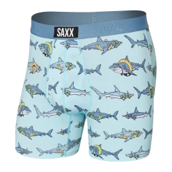 Saxx Ultra Boxer Brief Fly- Pool Sharks Sea Glass