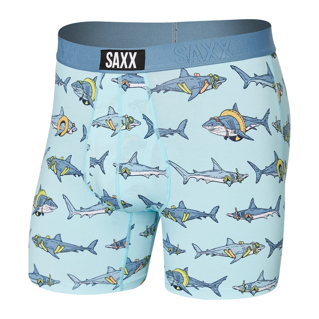 Saxx Ultra Boxer Brief Fly- Pool Sharks Sea Glass 1 Saxx Ultra Boxer Brief Fly- Pool Sharks Sea Glass
