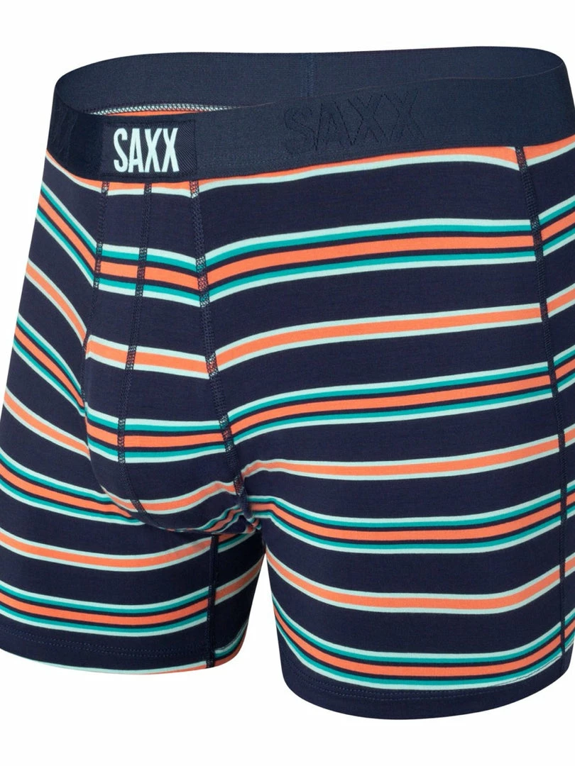 Saxx Ultra Boxer Brief Fly Navy Vista Stripe Base Layers & Underwear 1 Saxx Ultra Boxer Brief Fly Navy Vista Stripe Base Layers & Underwear