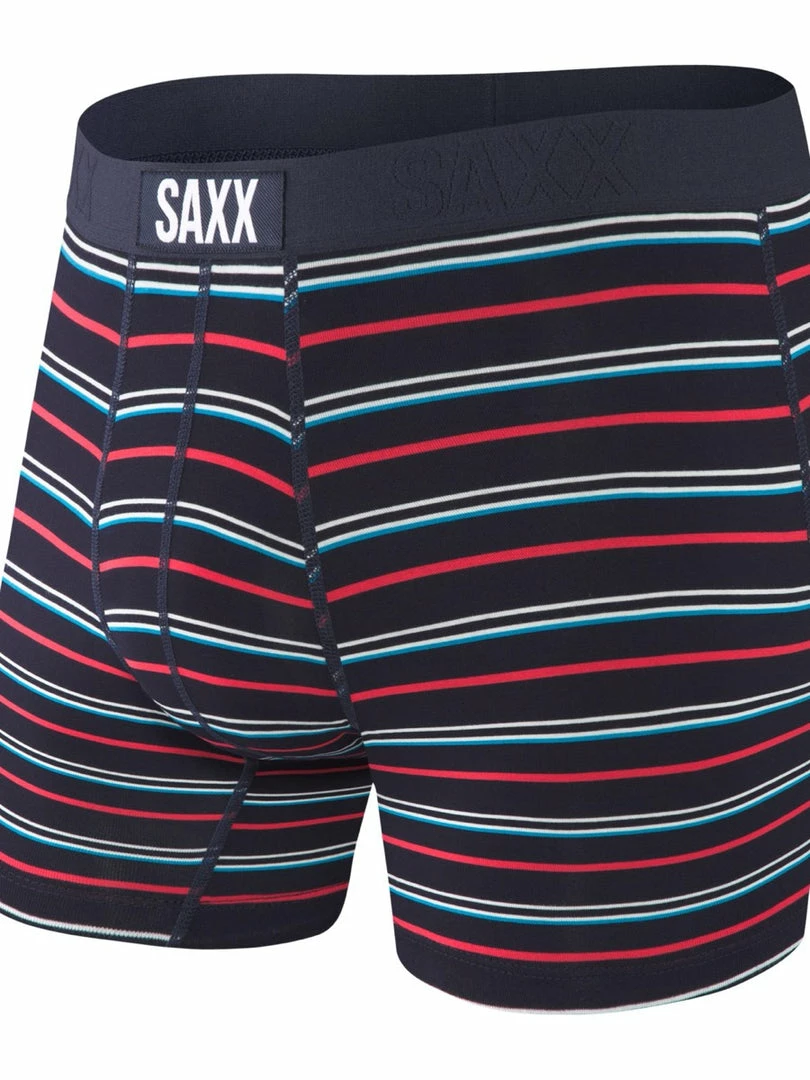 Saxx Vibe Boxer Brief - DK Ink Coast Stripe Base Layers & Underwear 1 Saxx Vibe Boxer Brief - DK Ink Coast Stripe Base Layers & Underwear