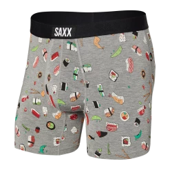 Saxx Vibe Boxer Brief -Grey Sushi Doobie Doo