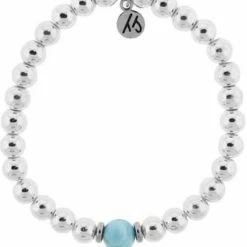 T. Jazelle T Jazelle Silver Steel 6mm Cape Cod Bracelet