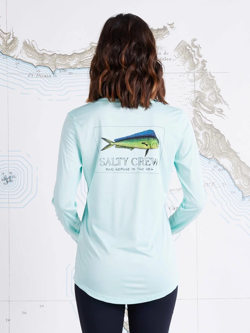 Salty Crew Women's EL DORADO SCOOP NECK SUNSHIRT 1 Salty Crew Women's EL DORADO SCOOP NECK SUNSHIRT