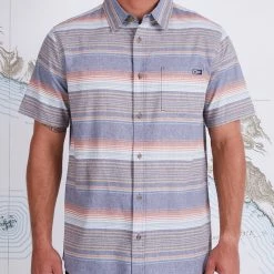 Salty Crew MAINLAND S/S WOVEN Men's Shirt Dk Slate