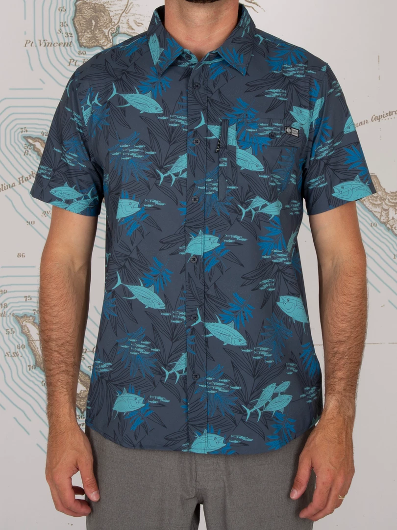 Salty Crew PINNACLE S/S UV WOVEN Men's Shirt 1 Salty Crew PINNACLE S/S UV WOVEN Men's Shirt