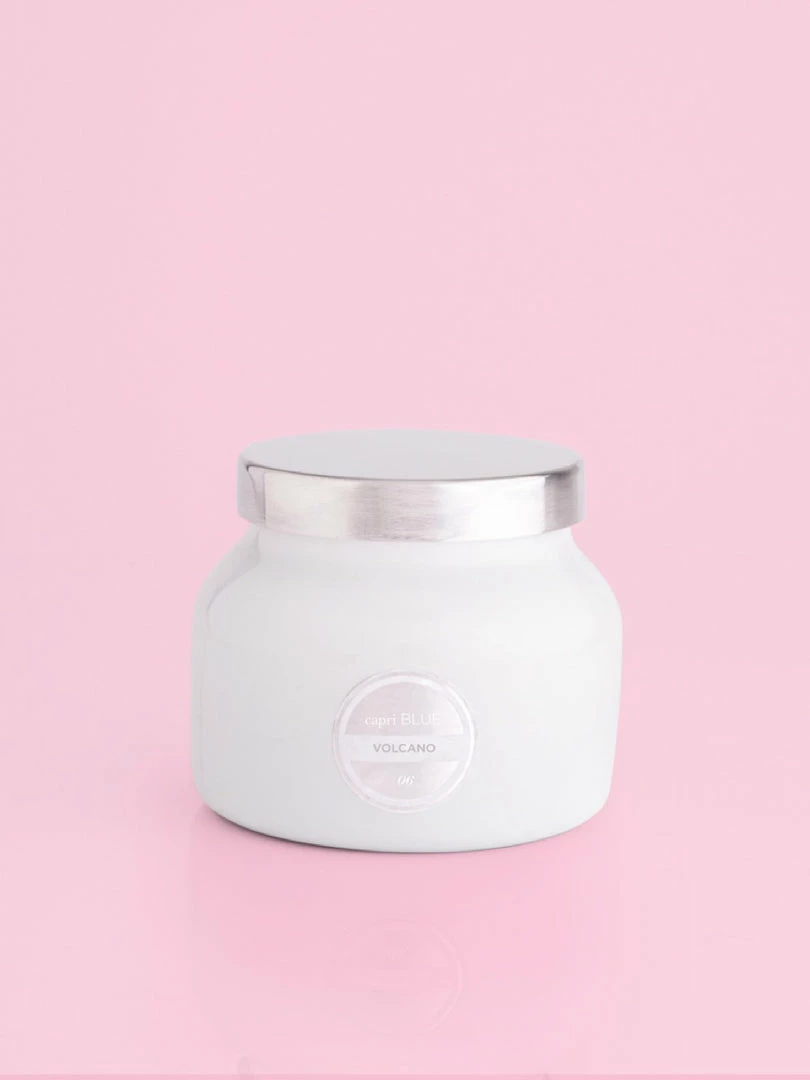Decor Capri Blue Volcano White Petite Jar, 8 Oz 1 Decor Capri Blue Volcano White Petite Jar, 8 Oz